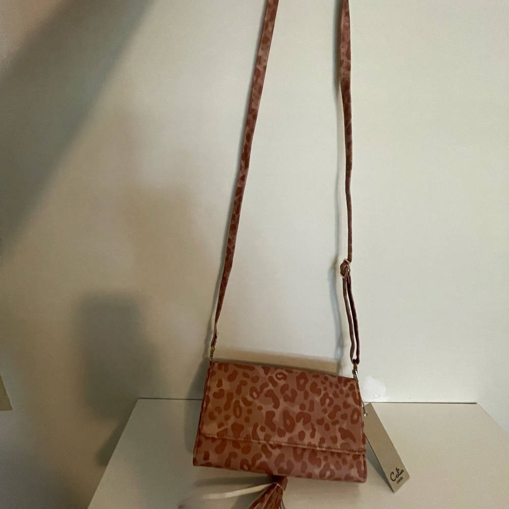 Chic Leopard Print Crossbody Bag